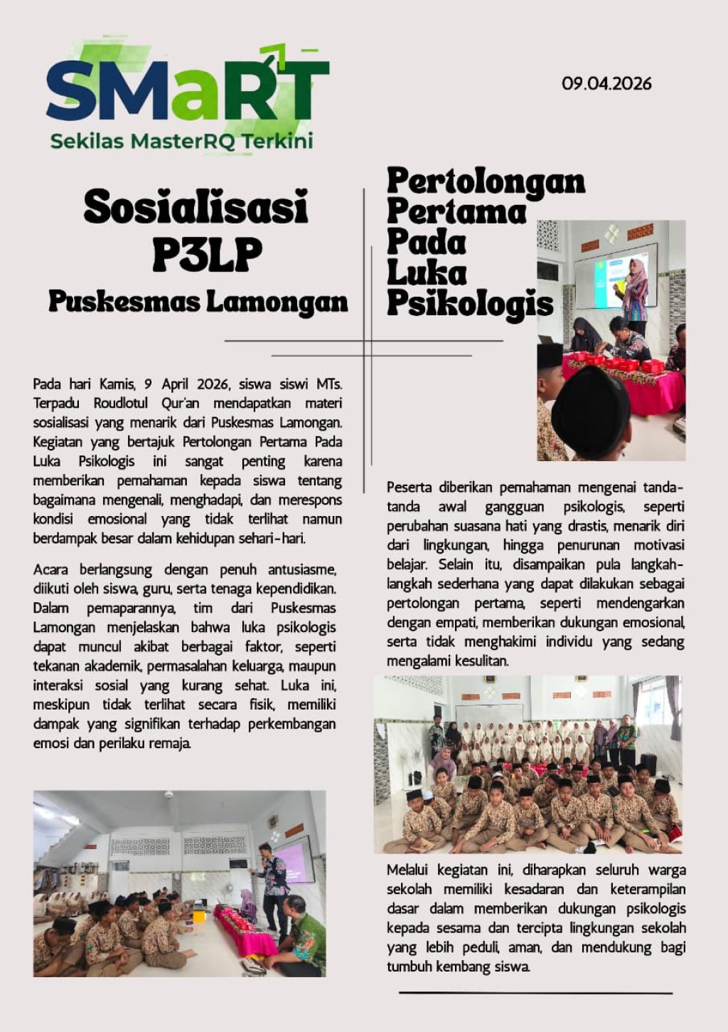 Sosialisasi P3LP Puskesmas Lamongan