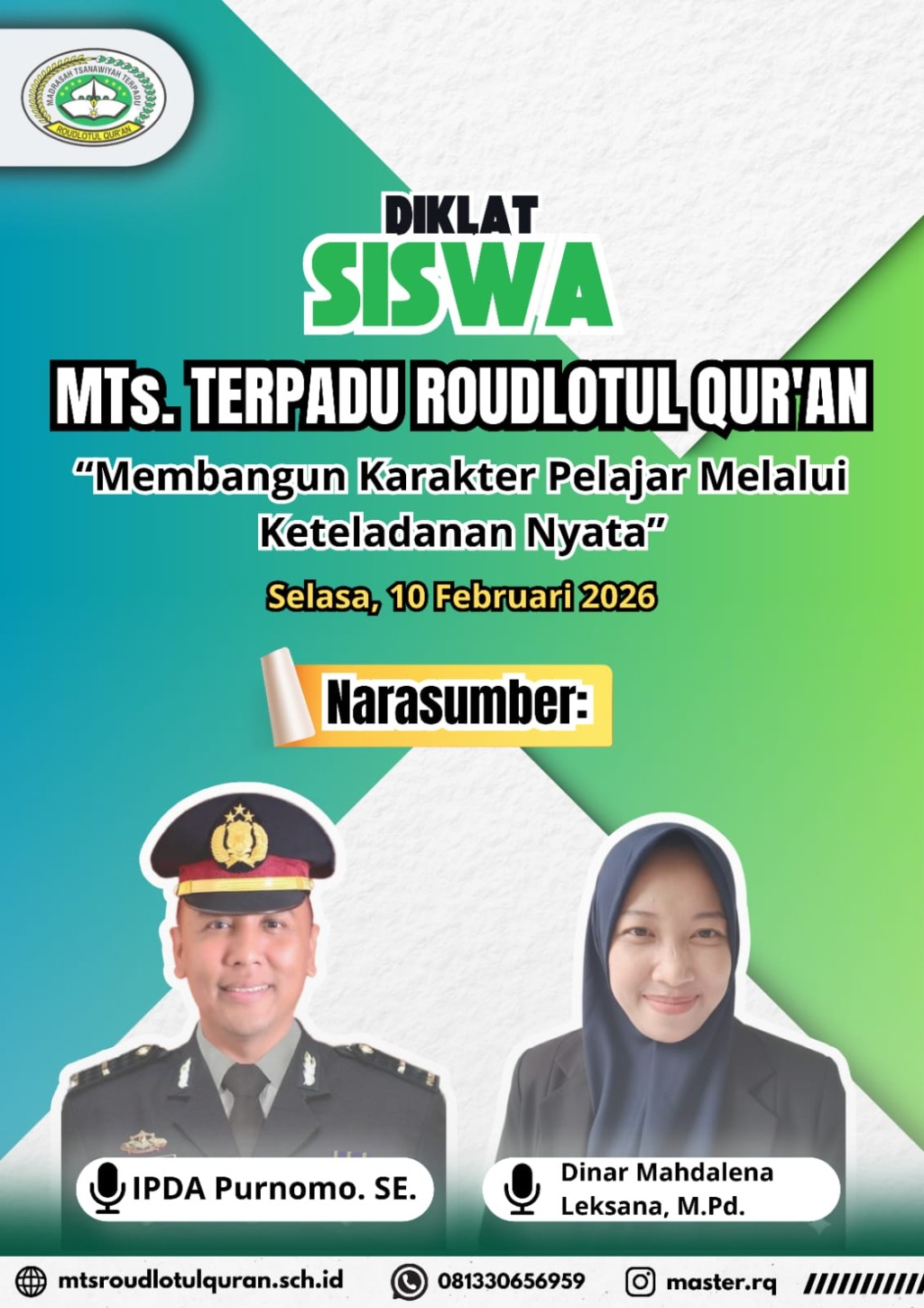 Diklat Siswa Kelas VIII: Membangun Karakter Pelajar melalui Keteladanan Nyata