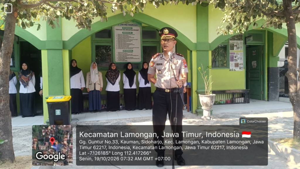 Apel Hari Senin Pembina Bapak Kapolsek Lamongan Kota