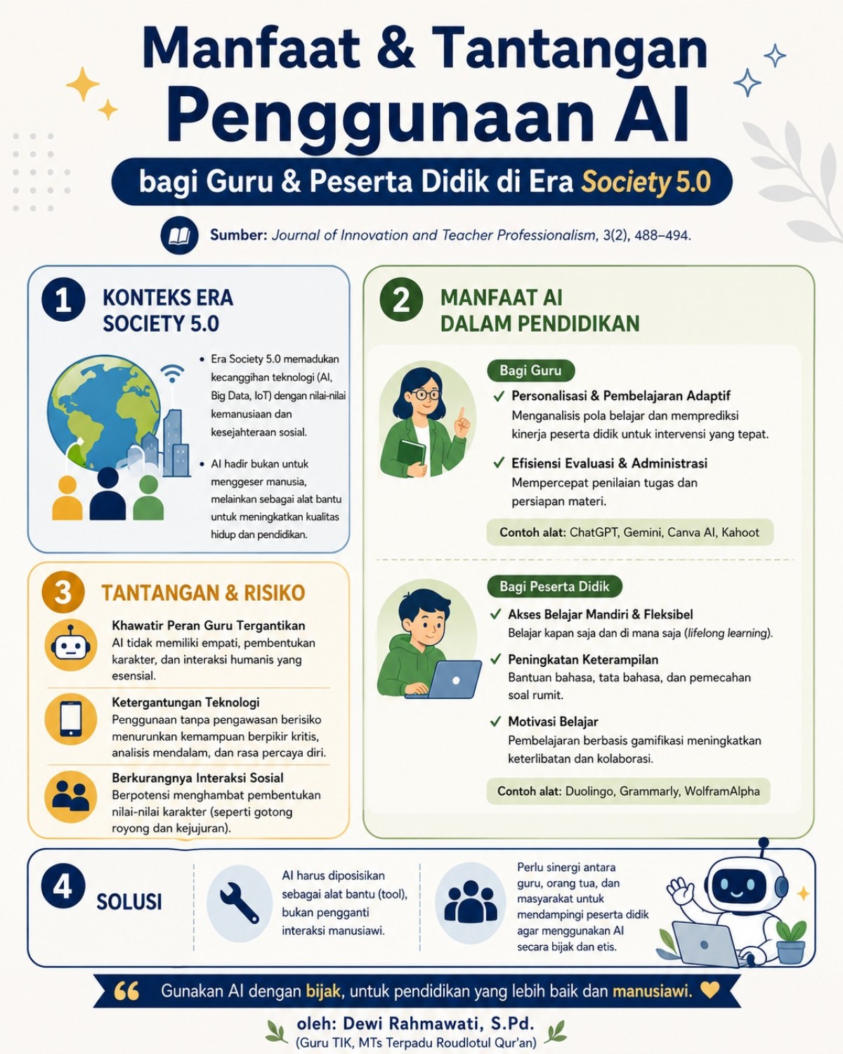 Manfaat Dan Tantangan penggunaan AI