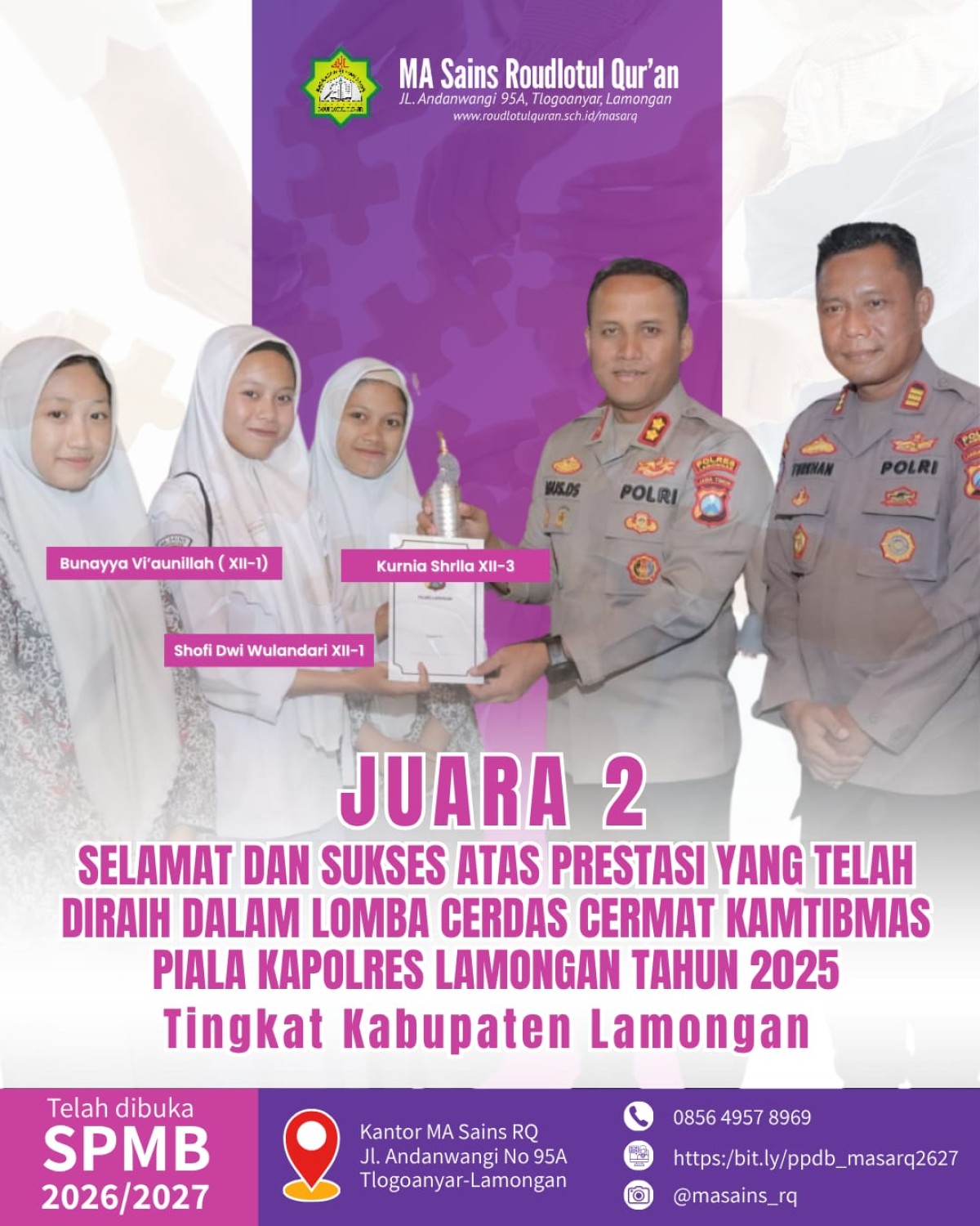 Lomba Cerdas Cermat Kamtibmas Piala Kapolres Lamongan 2025